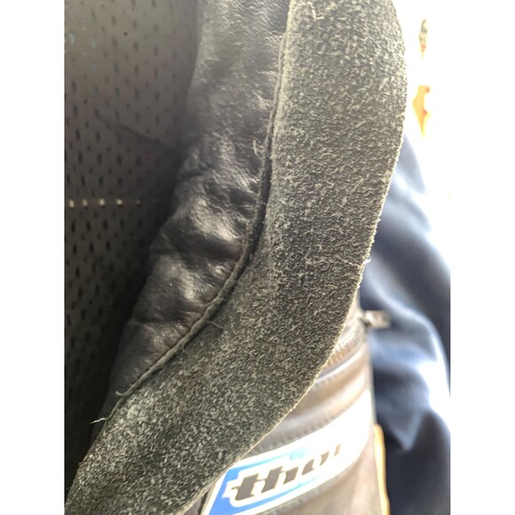 Vintage Black and Blue Leather Motorcycle Racing Jacket - Size L - Picture 9 of 10